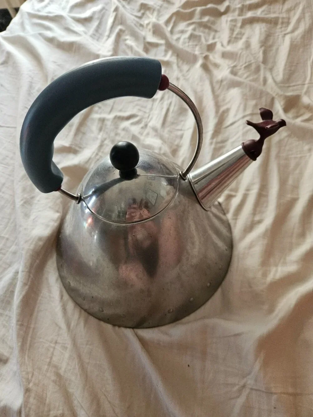 Alessi Tea Kettle with Bird Whistle
